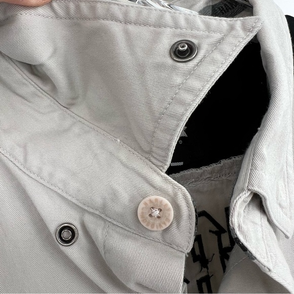 Harley-Davidson Putty Black Button-down Collar Embroidered Short Sleeve Shirt M - Picture 9 of 15